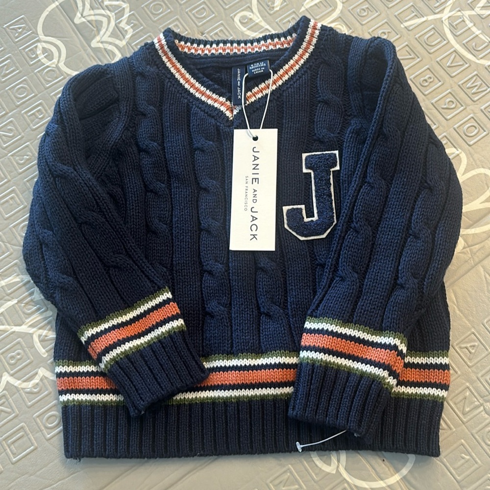 Janie and Jack 6 to 12 month sweater NWT